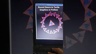 How to make Round Dance in Turtle Graphics in Python #4 -ConciseCoder(#Shorts)