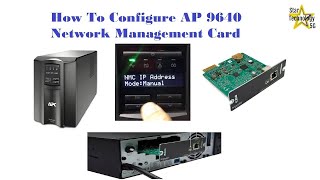 How To Configure AP 9640 Network Management Card