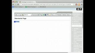 Template creation on WikiSpaces