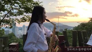 사랑찾아 인생찾아 색소폰연주🌈saxophone cover🌈🌝