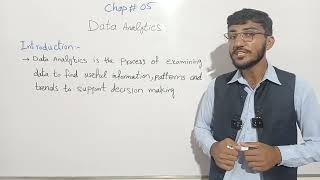 Introduction to Data Analytics Class 11 Chapter 5 Computer Science