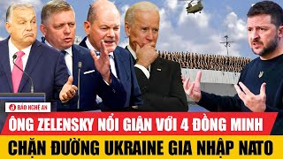 Ông Zelensky nổi giận với 4 đồng minh chặn đường Ukraine gia nhập NATO