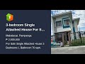 3-bedroom Single Attached House For Sale in Mabalacat Pampanga