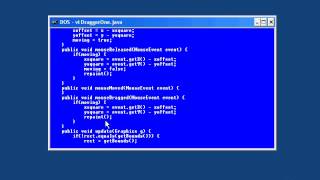 73.Java Intro -Chapter10.Responding to the Mouse-Lesson4.Dragging an Object in a Window