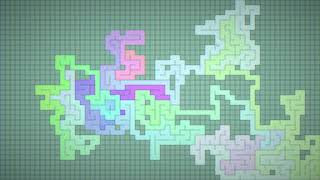 A Processing colorful maze