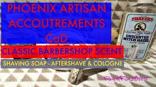 Phoenix Artisan Accoutrements -  CaD - Classic Barbershop Scent - Shaving Soap