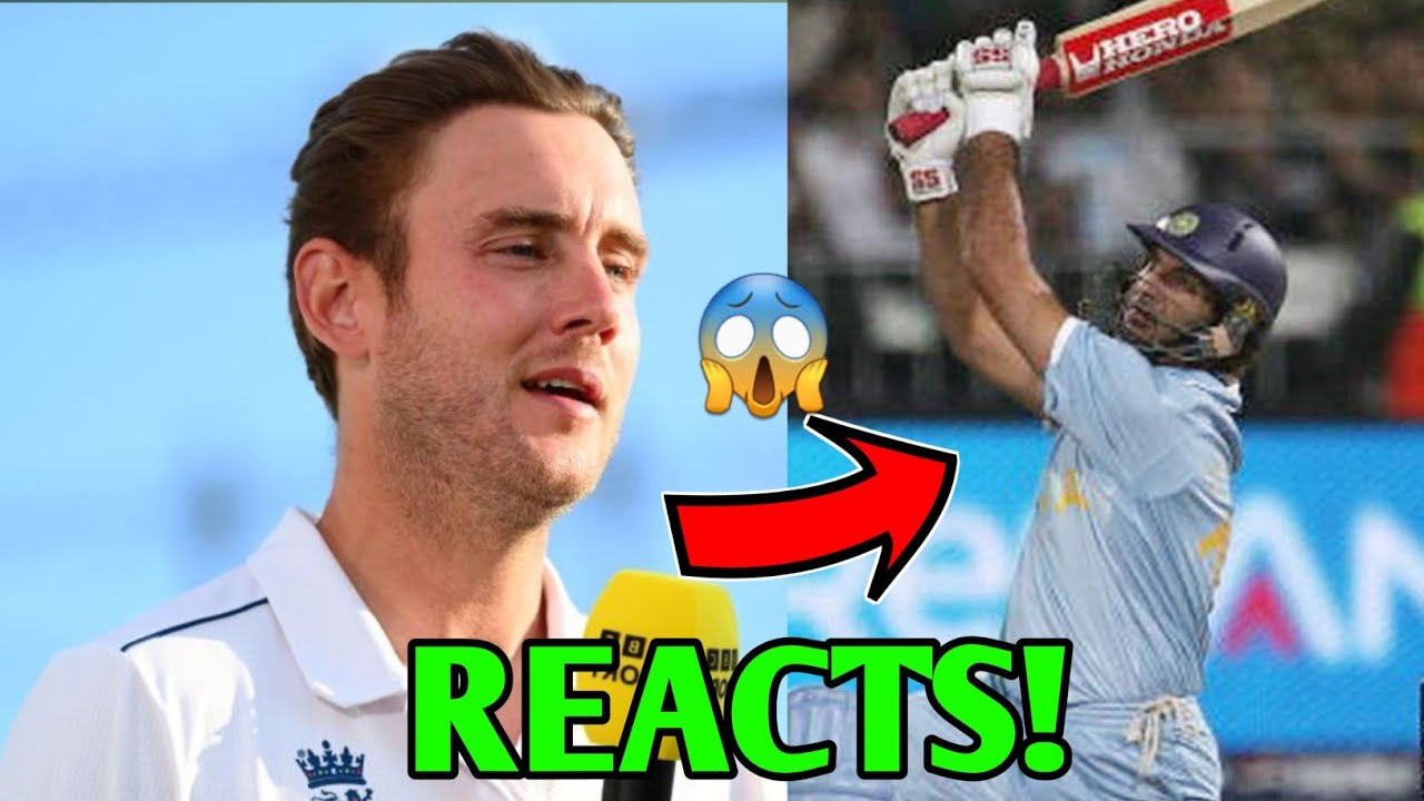 Stuart Broad Reacts To Yuvraj Singh 6 SIXES Incident! 😬 | Stuart Broad ...