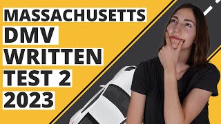 Massachusetts DMV Written Test 2 2023 (60 Questions with Explained Answers)