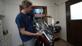 Big GIVI windshield for 2023 HONDA NC750X