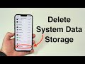 How to Delete iPhone System Data - Clear Storage!!