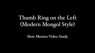 Slow Motion - Thumb Draw on the Left Side