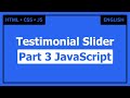 Build a Responsive Testimonial Slider | Part 3: JavaScript Functionality