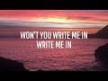 graham write me in official lyric video