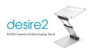 Tura DESIRE2 - Laptopställ Supreme Sit-Stand