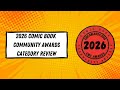 2026 Comic Book Community Awards Category Reveal