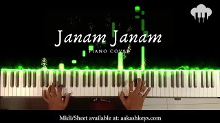 Janam Janam | Piano Cover | Arijit Singh | Aakash Desai