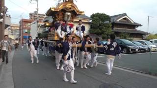 平成28年10月2日 狭山だんじり試験曳 前田7