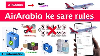 Air arabia international baggage allowance 2024 | air arabia baggage rules | all information