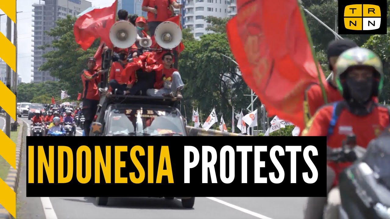 Indonesia Protests Big Reversal On Labor Rights - YouTube