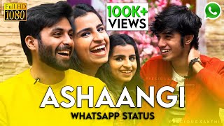 #Ashaangi 😍 Ashwin Shivangi 💝 Cute Whatsapp Status | Kathi Love BGM 💖 | #cookuwithcomali #cwc2