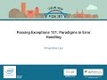 Amandine Lee   Passing Exceptions 101 Paradigms in Error Handling   PyCon 2017