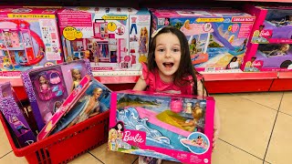 Barbie Videoları!Ada ile Barbie Alışverişi!Barbie Kız Evcilik Videosu!Barbie Oyuncak Bebek#barbie