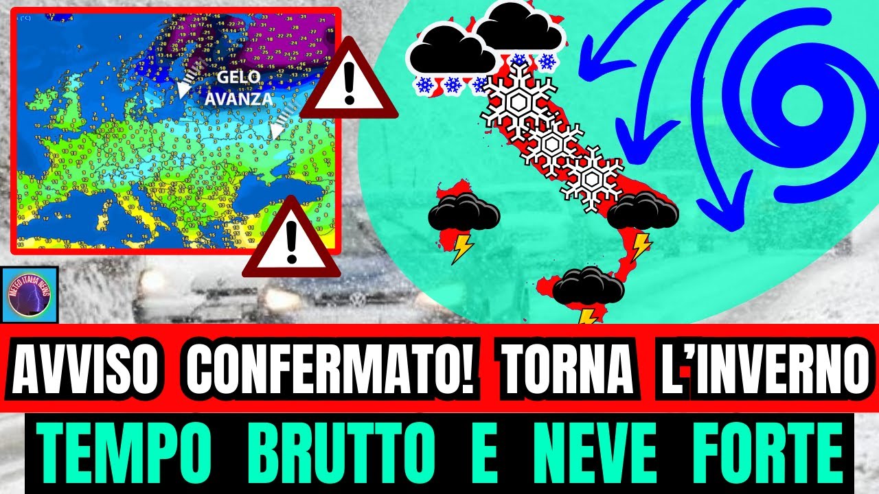 METEO ITALIA! AVVISO CONFERMATO! GIULIACCI, TORNA L'INVERNO TEMPO MOLTO ...