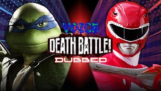 Death Battle Leonardo vs Jason Red ranger[DKRR voice dubs](read the description)