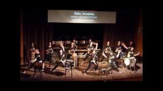 Woodstock's Taiko and Toradaiko drummers perform at the Advanced Concert, May 2013