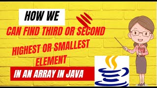 #java #javaprogramming Third Highest & Smallest Element in an Array in Java