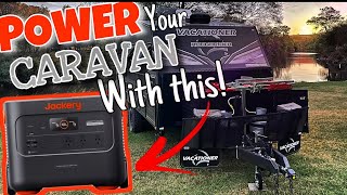 No More Generator Noise: Run your CARAVAN A/C with Jackery Solar Generator 2000 Plus