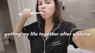 getting my life together after a slump ☁️ clean with me, working out, productivi