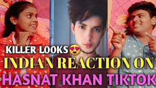 Indian Reaction On Pakistani || Hasnat Khan Tiktok Videos || Reactions World