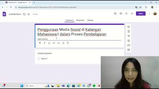 PIC 1 'How to make the questonnaire form' - Anggina Agatha H. (01045230212)
