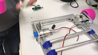 Scuttle Robot - assembling wheels and belt.