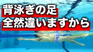 背泳ぎを泳いでる時のキックは打たないくらいが丁度いい理由を解説　#1315