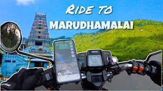 Ride To Marudhamalai Murugan Temple | tamil motovlog | Untied Biker