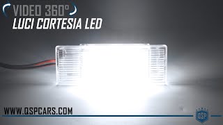 Placchetta Luci di Cortesia LED per Bmw, TEST Accensione e Visione Prodotto 360 Gradi |QSPCARS Video