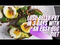 Lose Belly Fat In 3 Days With an Easy Egg Diet