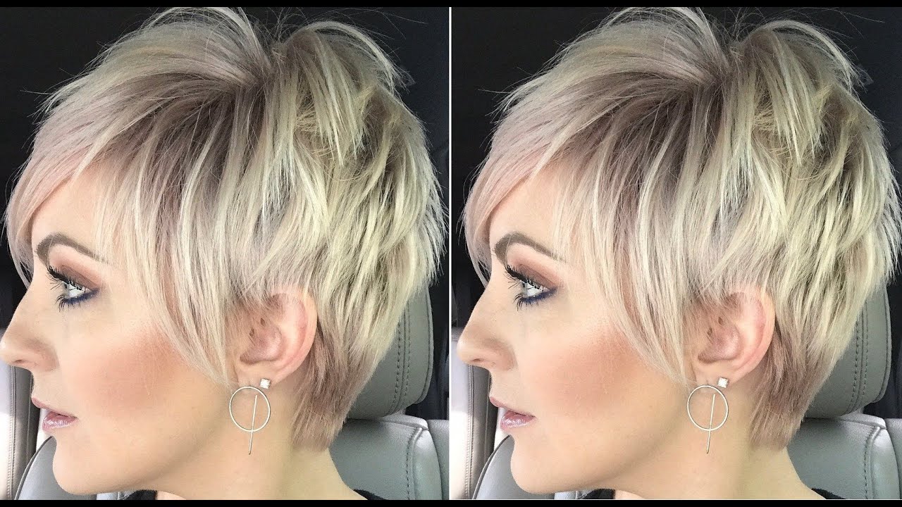 Short Shag Pixie Haircut Tutorial - Short Layered Haircut For Women ...