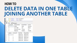 40 How to delete data from one table after joining another table using sql