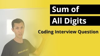 Find Sum of Digits of a Number | Coding Interview Question