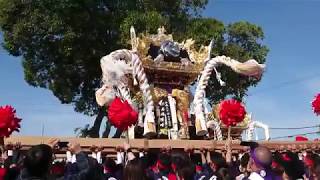 H30魚吹八幡神社秋季例祭　昼宮お旅所　𠮷美屋台