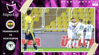 Fenerbahce 0 - 2 Konyaspor - HIGHLIGHTS & GOALS - (11/7/2020)