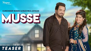 Musse - Teaser | Surender Romio, Ruchika Jangid | Anney Bee | New Haryanvi Songs Haryanavi 2020