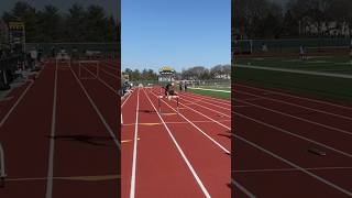 Practicing 300 meter hurdles before a track meet (Good form) #sports #track #hurdles