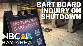 BART board grills GM over recent systemwide shutdown