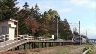 弘南鉄道 弘南線 7100系発車シーン　運動公園前駅