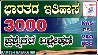 TOP 3000 HISTORY QUESTION SERIES IN KANNADA | KAS PDO | By RAMESH NAYAK SIR