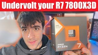Undervolt your Ryzen 7 7800X3D for more FPS and Lower Temperature!